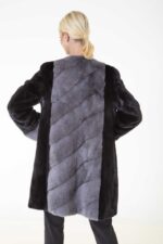 Пальто из меха норки Blackglama с шарфом