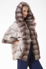 Татьяна – Пальто из меха норки с капюшоном
