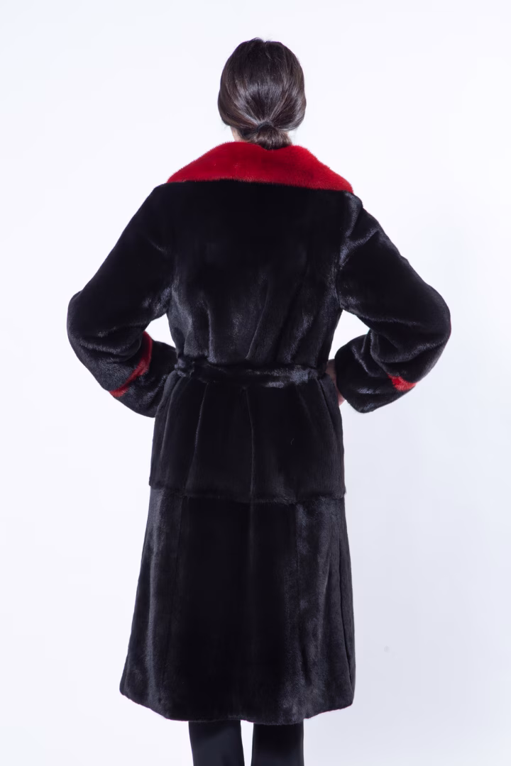 Пальто Аврора из меха норки Blackglama — фото 6 из 7
