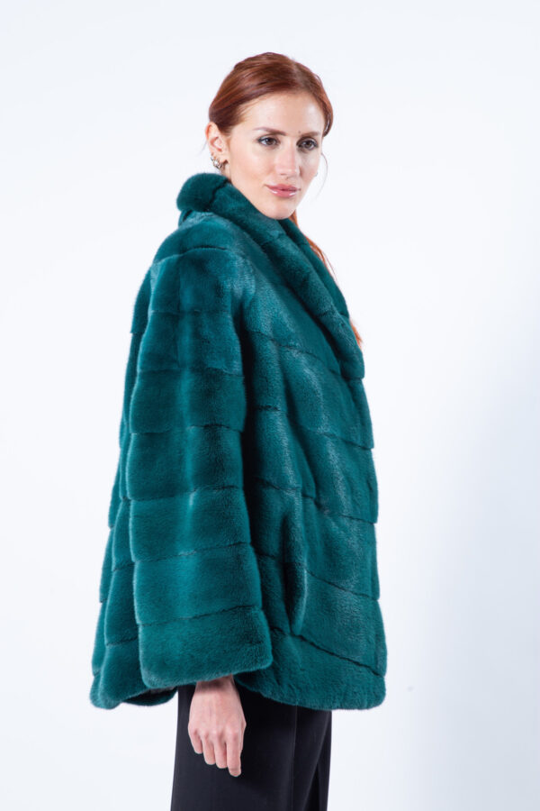 Пальто из норки – цвет Shock Green